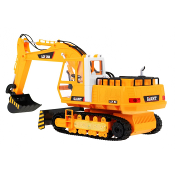 Koparka z funkcją dymu dla dzieci 8+ Zdalnie sterowany model 1:16 Ruchome elementy